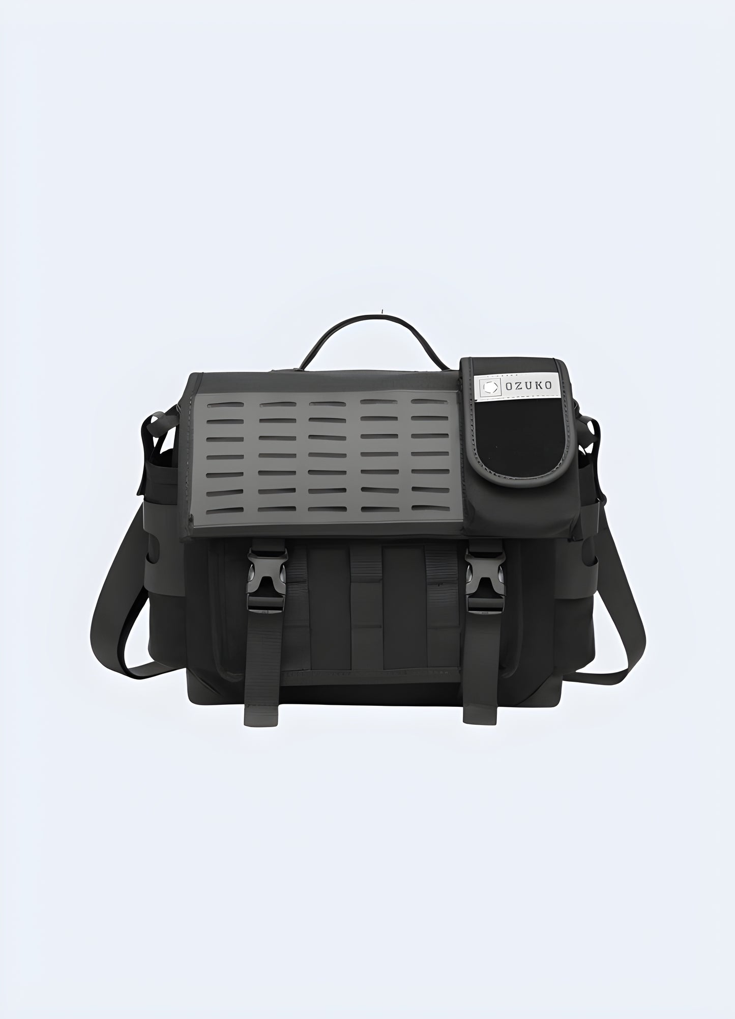 Large messenger bag padded, adjustable strap unisex.