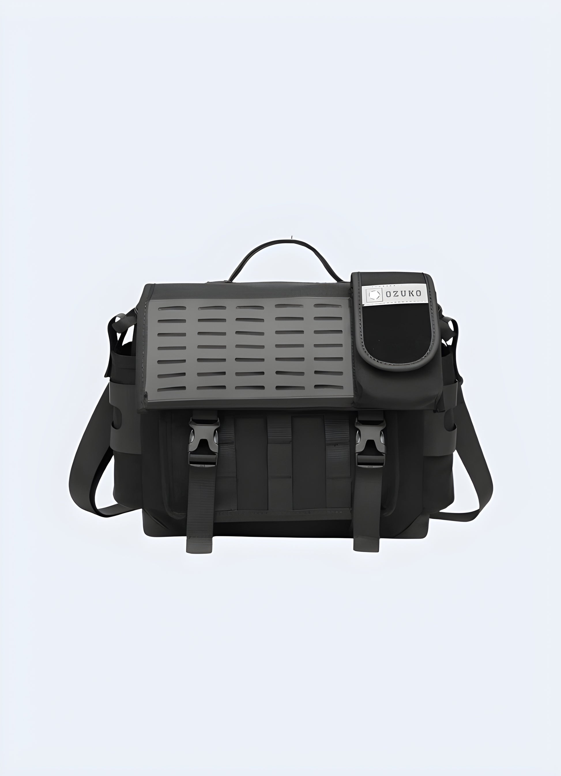 Large messenger bag padded, adjustable strap unisex.