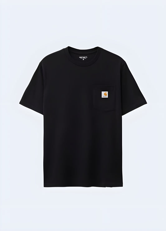 Man wearing Japanese oversized shirt – loose fit, minimalist design, inspired by traditional Japanese streetwear fashion, front view.