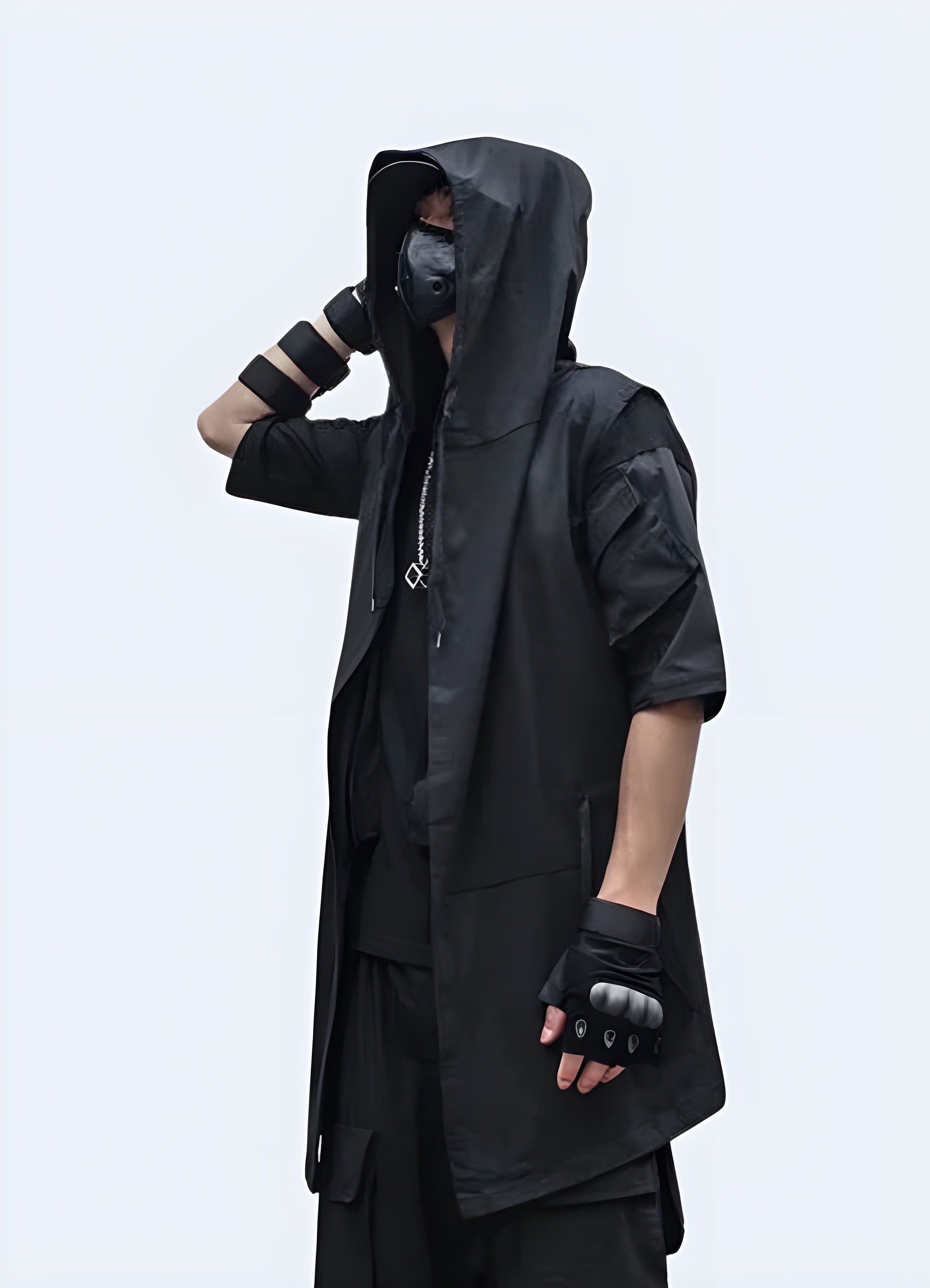 Hoodie hot sale sleeveless jacket