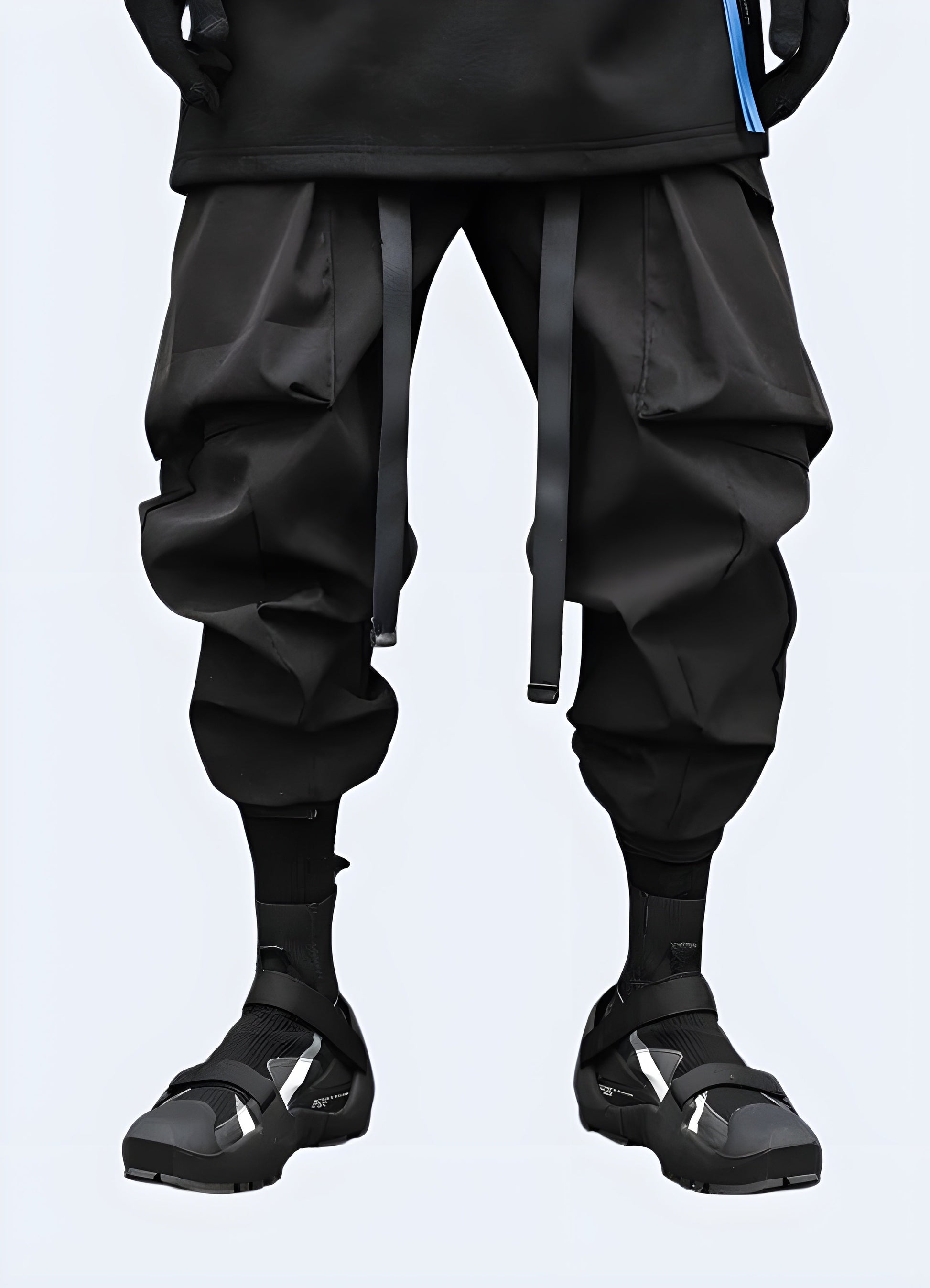  Tough meets sleek in these versatile black tactical pants.