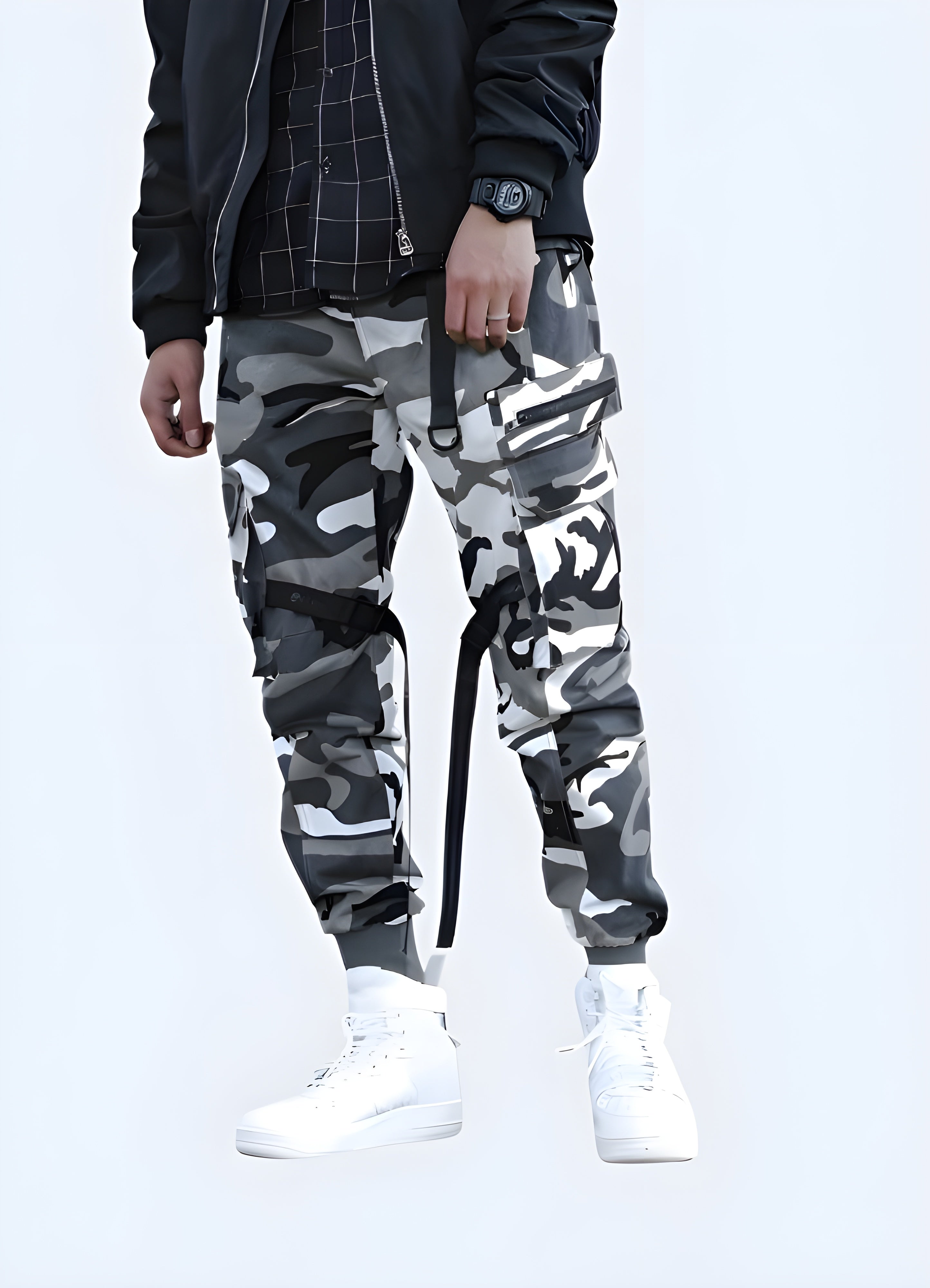 Camo techwear pants sale