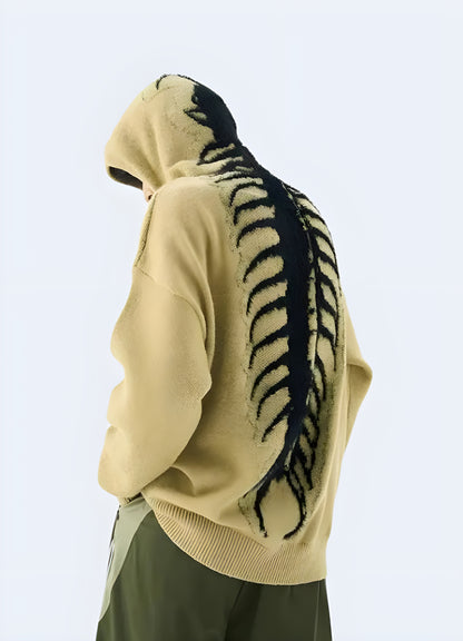 Centipede hoodie yellow flexible and lightweight to preserve your mobility while keeping you warm.