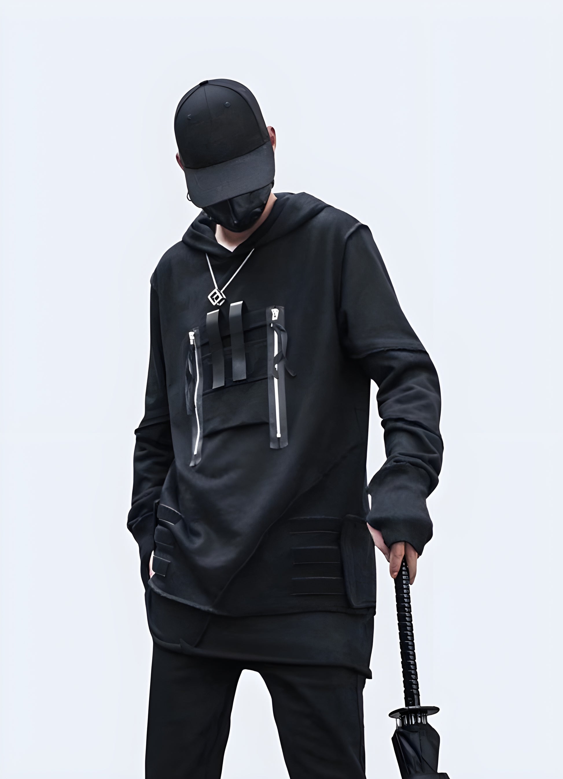 Cyberpunk Samurai Hoodie – Techwear Australia