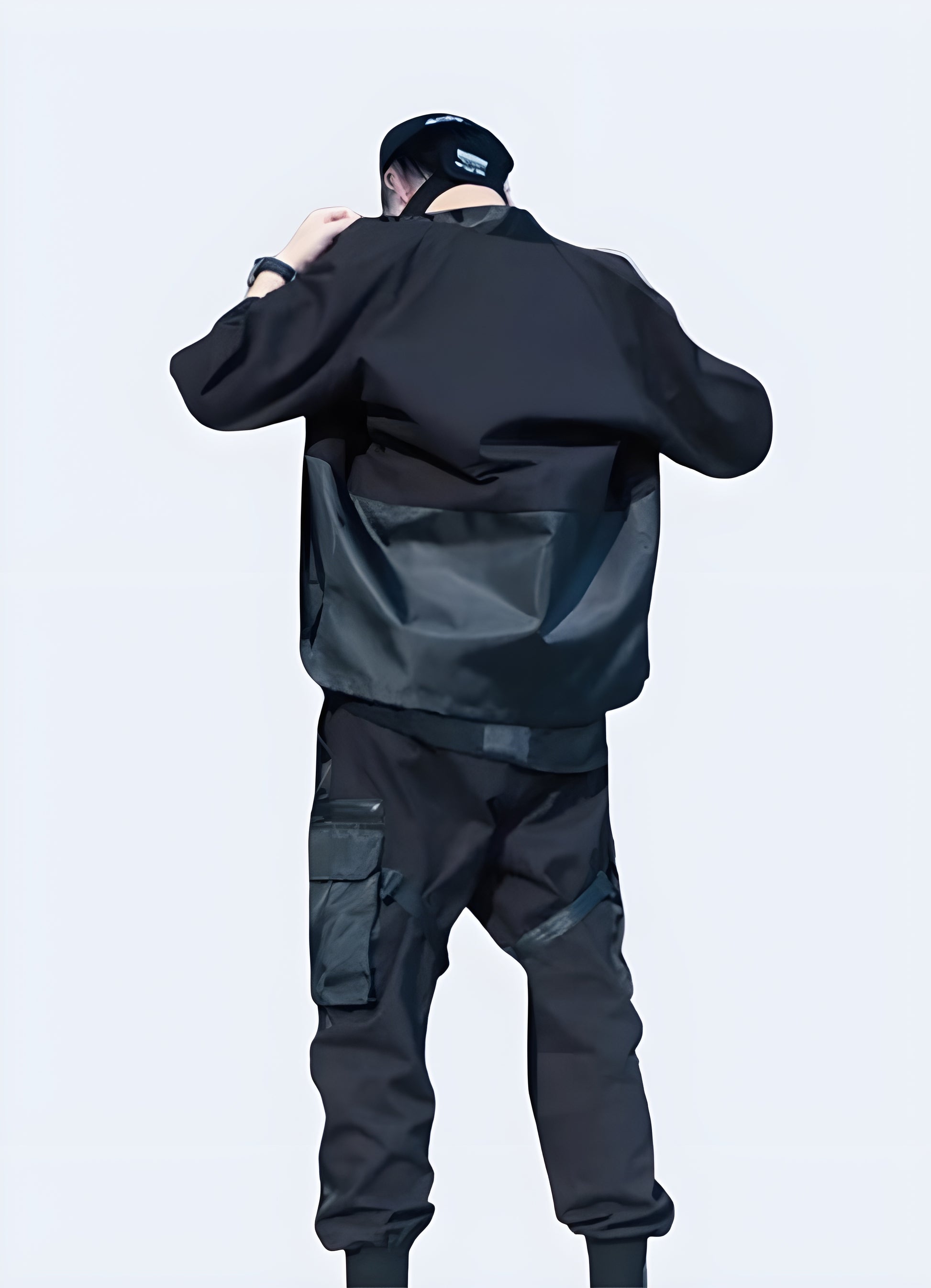 Noragi techwear the jacket also features multiple pockets.