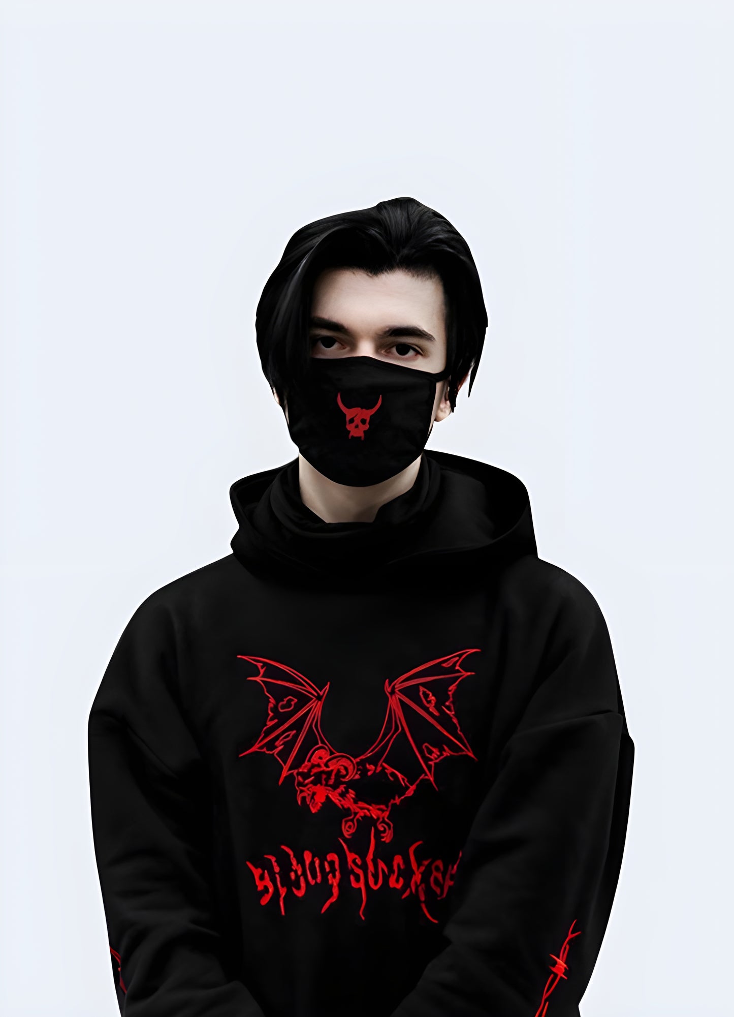 Blackcraft cult japanese streetwear goth hoodie.