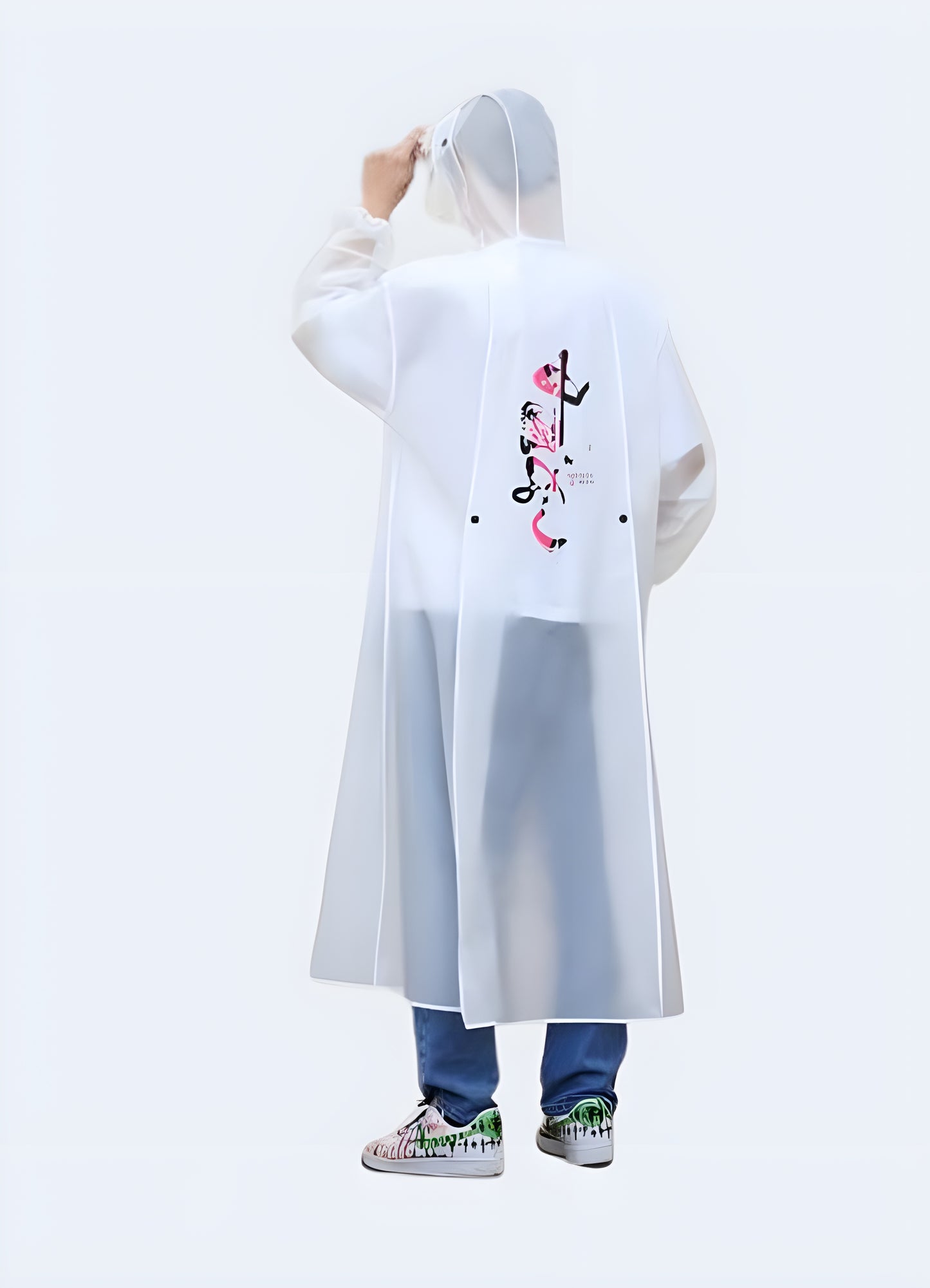 With its unique cyberpunk aesthetic technical poncho white.