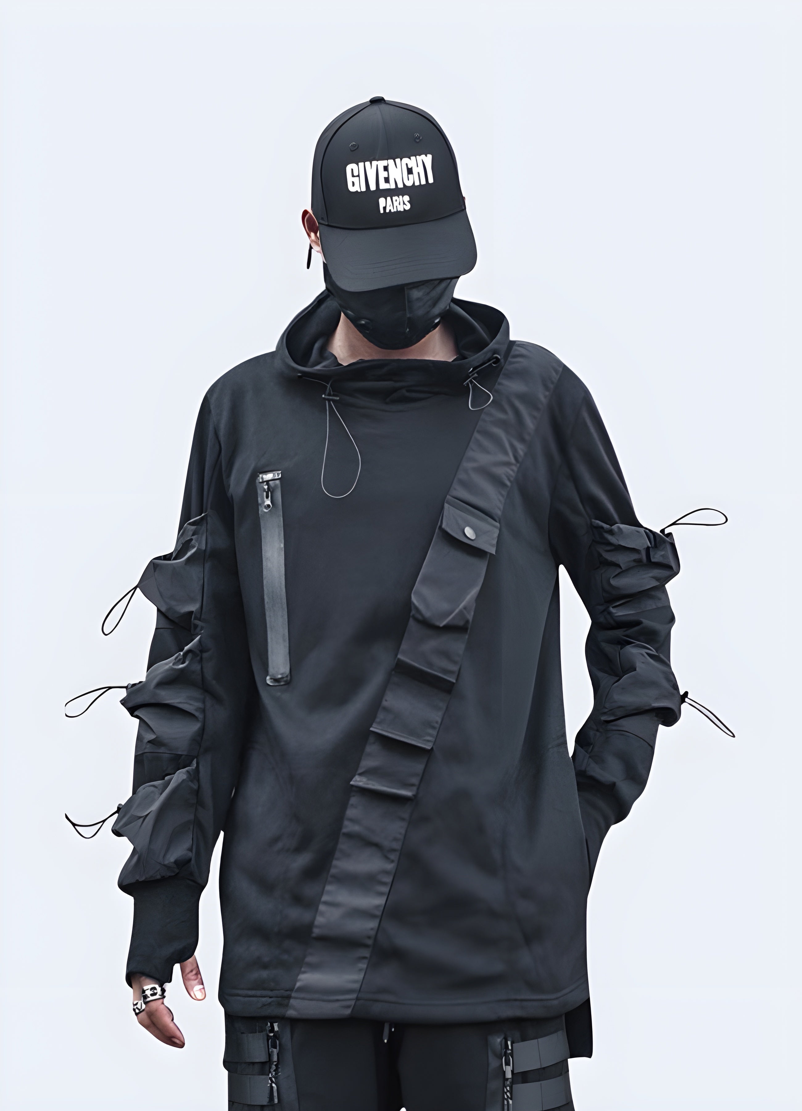 Black 2025 tactical hoodie