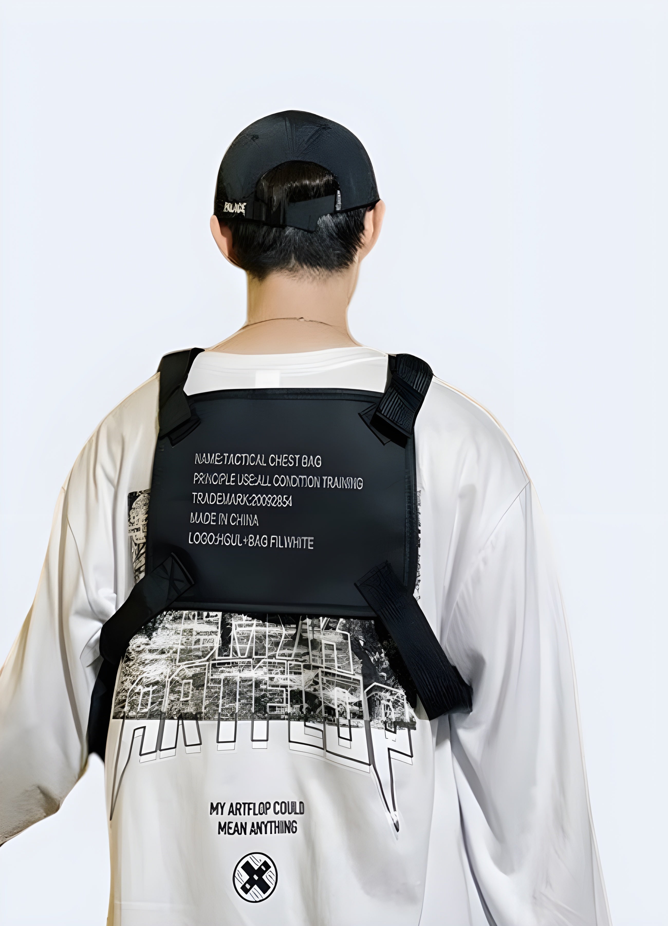 OXFORD VEST CHEST Rig Bag Hip-Hop Functional Tactical Harness Chest Waist Pack EUR 18,66