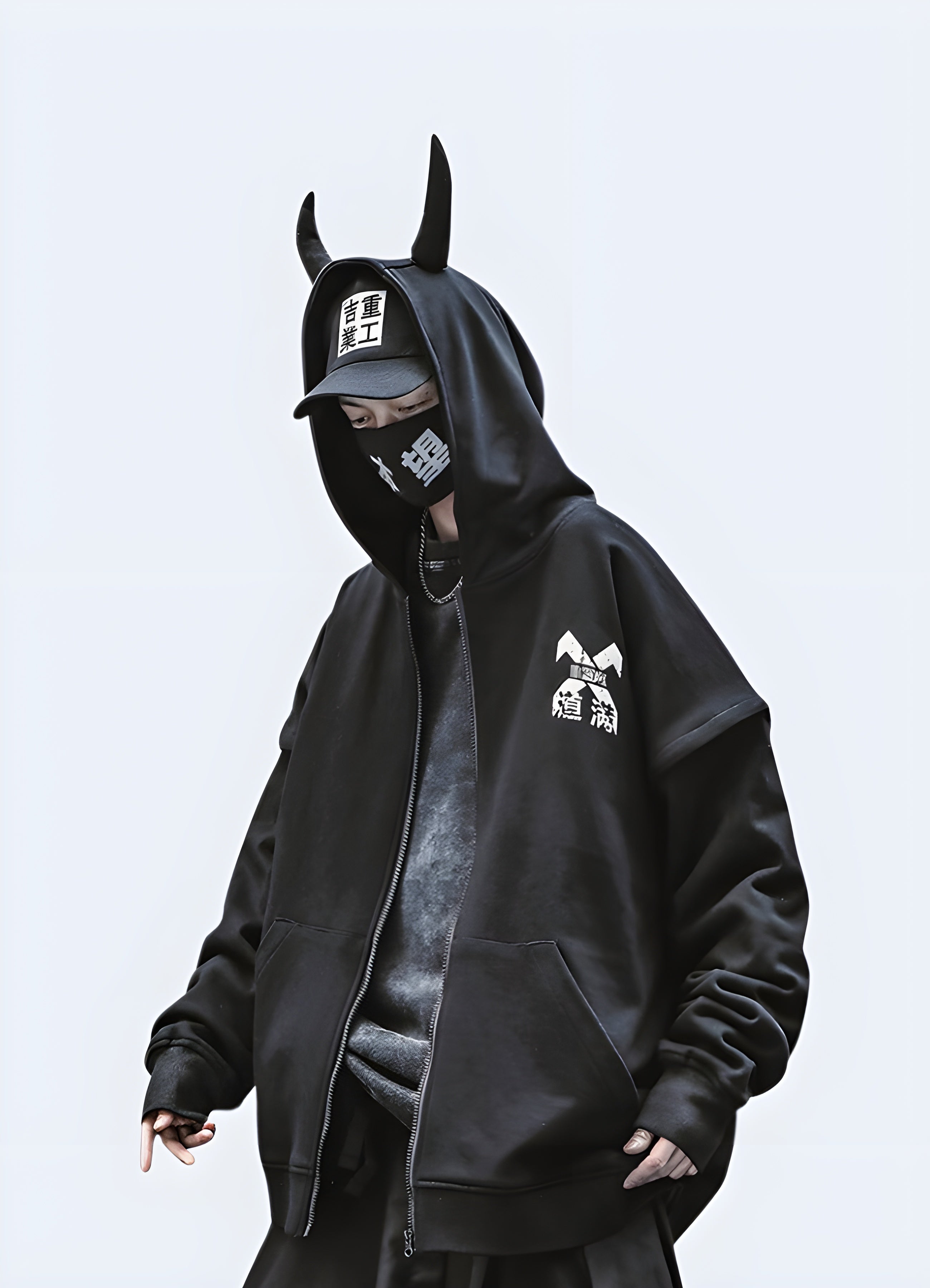 Demon Horn Hoodie – Techwear Australia