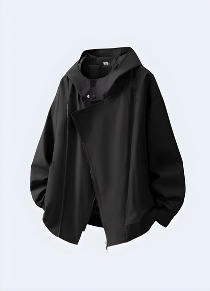 This poncho hoodie's loose unisex silhouette flatters everyone.