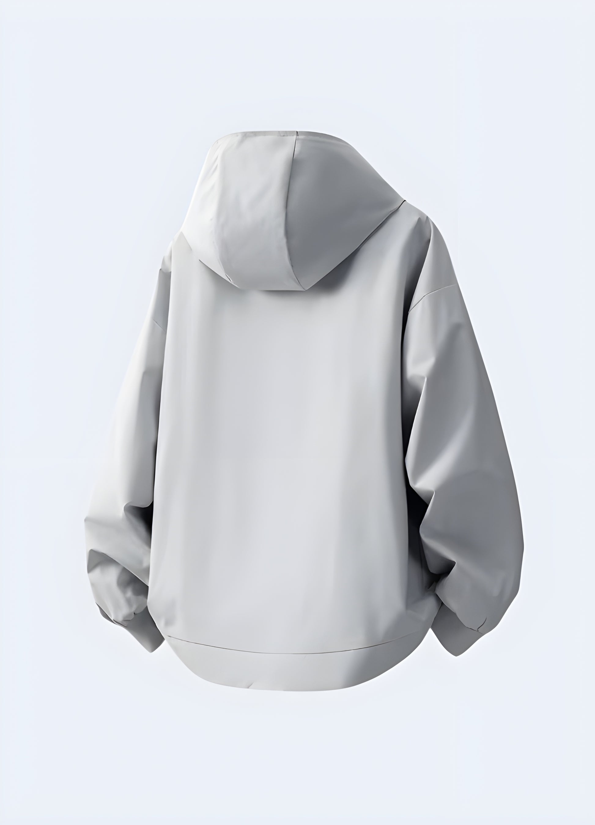 Make a statement with the unique asymmetric hem of this poncho hoodie.