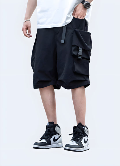 Jersey knit running shorts with zip pockets men_s jogger shorts.