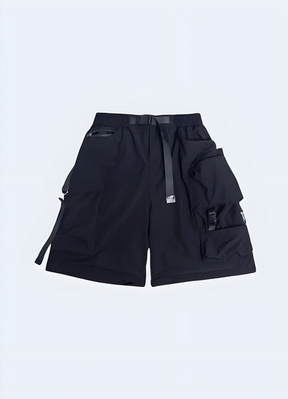 Jersey knit running shorts with zip pockets men_s jogger shorts.