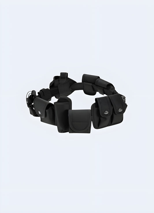 Multi-pocket belt 10pcs cargo cricle style front view.