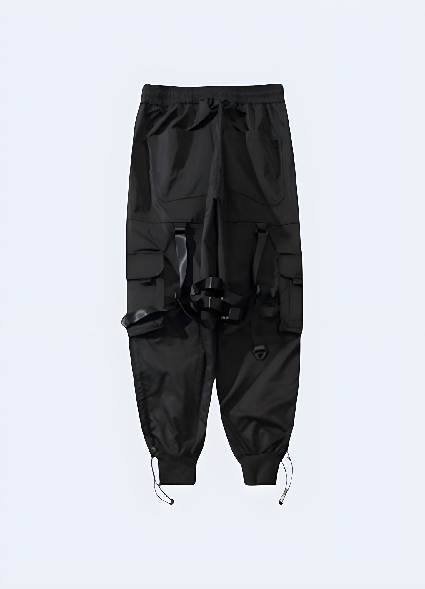 These black cargo pants are visually striking and remarkably functional.