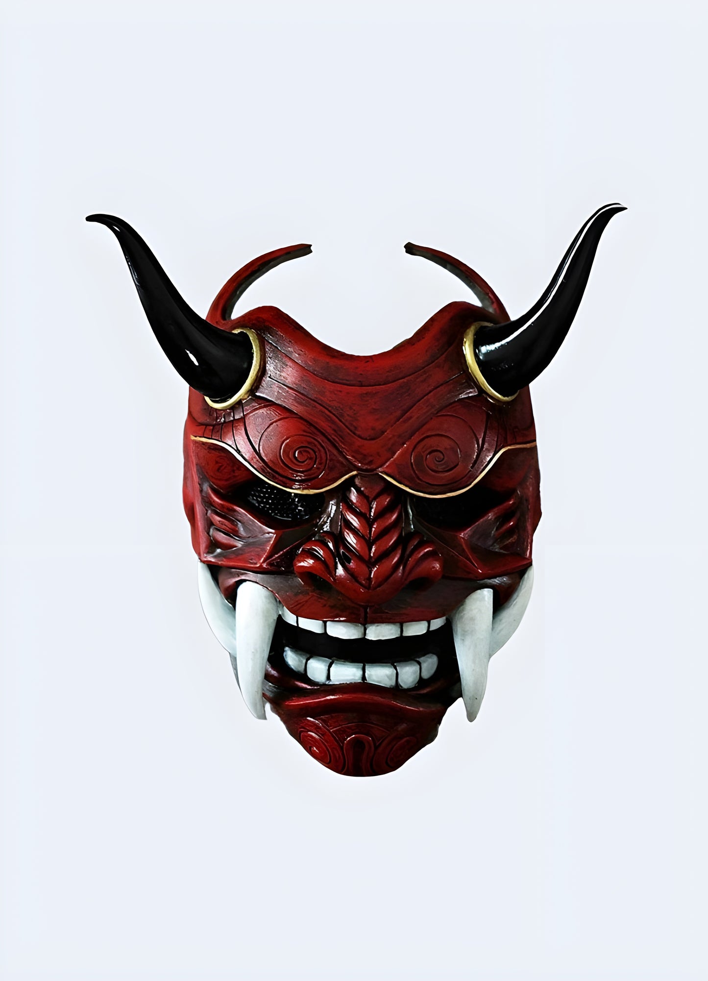 Crafted meticulously to evoke fear and respect, the Oni Demon Mask pays homage to the formidable warriors of old.