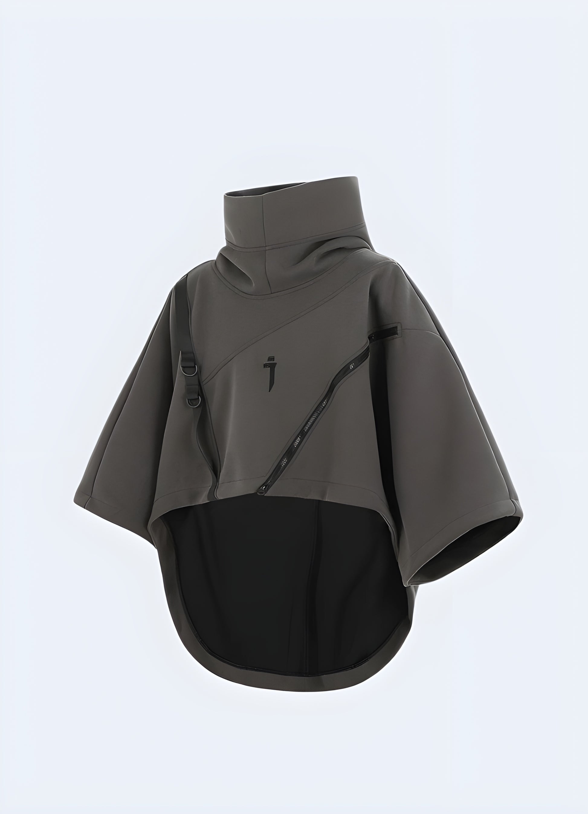 Channel effortless vibes with this on-trend poncho hoodie.