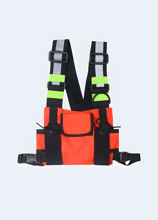 This reflective bag is perfect for those who want to be seen and be safe, whether you're out biking or walking at night. 