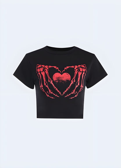 Red heart t-shirt funeral-inspired style, right to your fingertips! additionally.