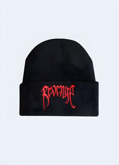 This winter beanie hat pushes the boundaries of fashion, exploring the depths of aesthetic appeal.