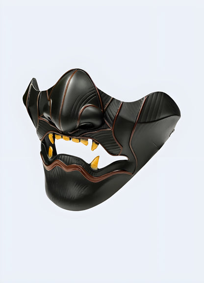 Morph into a fearsome guardian with this samurai-inspired oni mask.