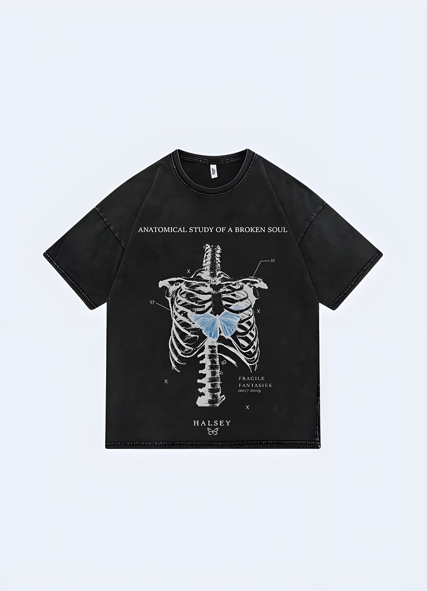The spotlight of this skeleton tee lies in the meticulous design that graces the front.