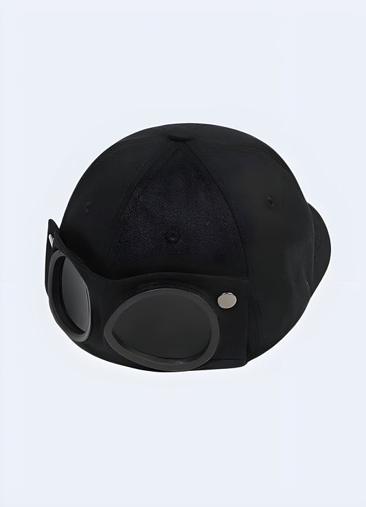 Embark on a journey through style and utility with our avant-garde Steampunk Aviator Cap.