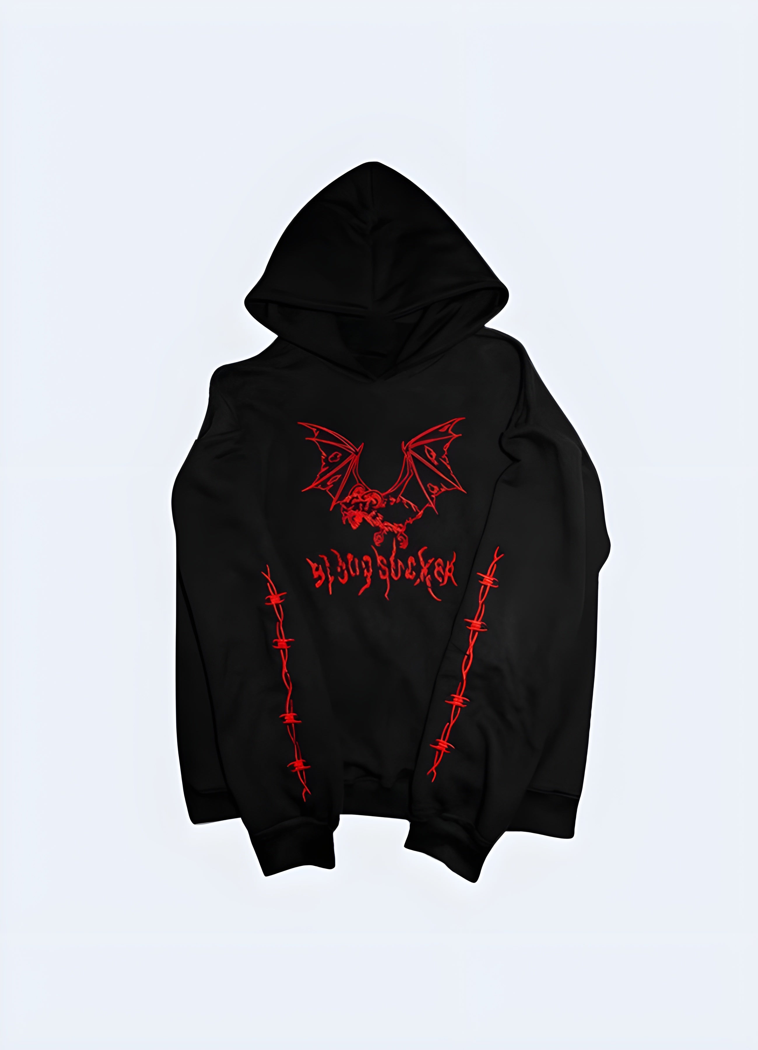 Oversized goth hoodie best sale