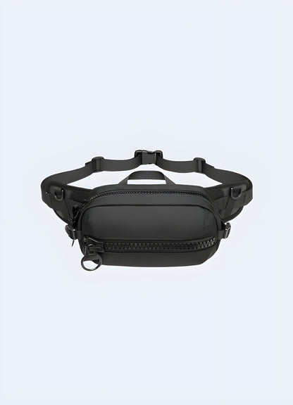 This handy pack is made of waterproof adjustable waist belt.