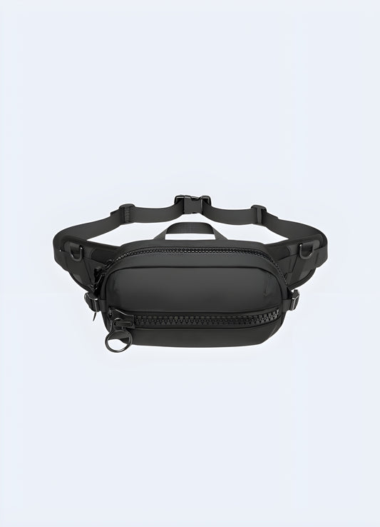 This handy pack is made of waterproof adjustable waist belt.