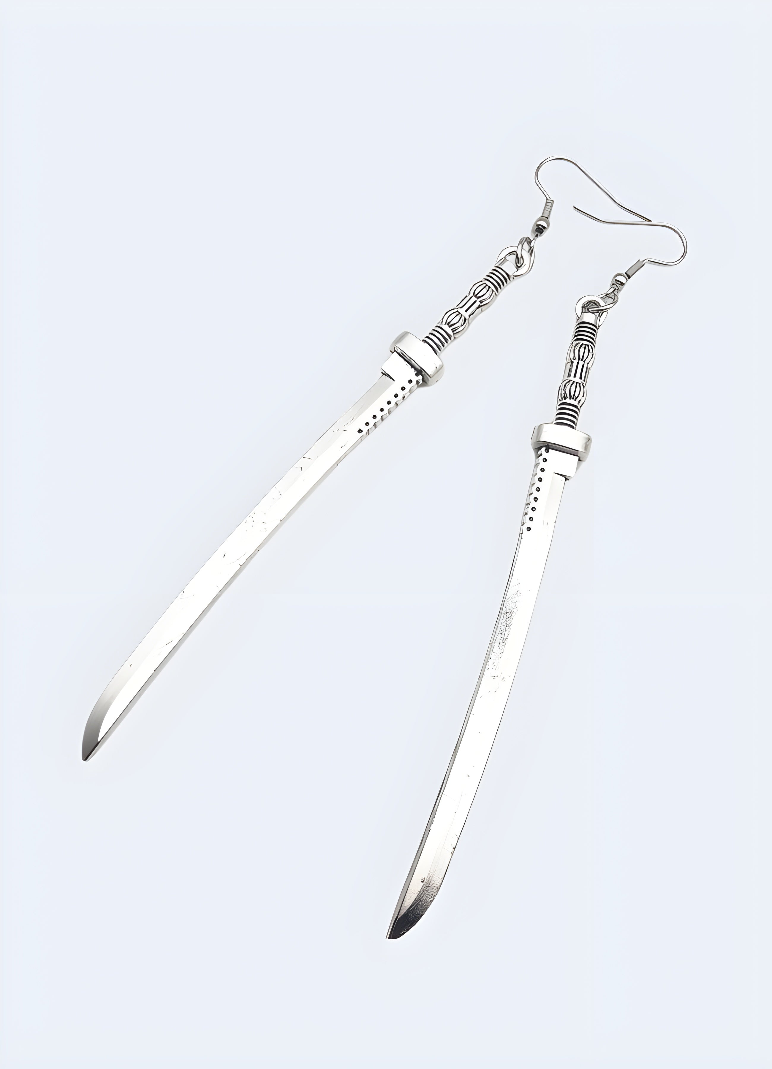 【BLACKPURPLE】24FW★ BlackPurple Minimal Tag Earrings Techwear Jewelry – Techwear Australia