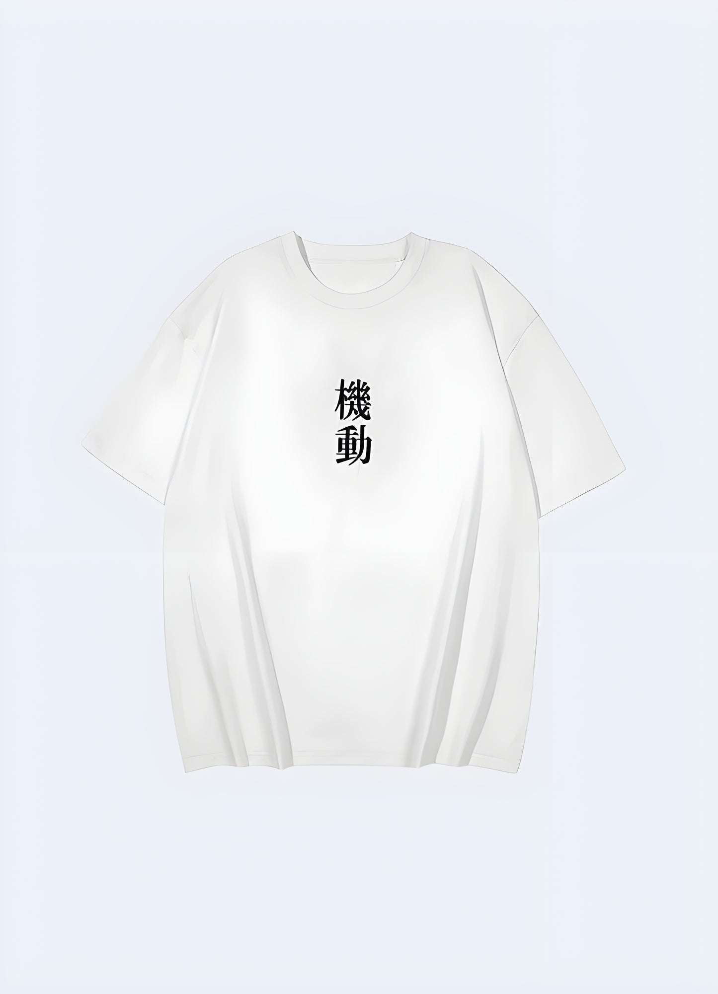 Embroidered kanji letterings t shirt kanji white.