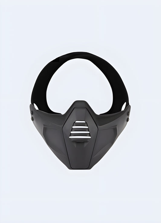 Stealthy ninja balaclava menacing built-in visuals.