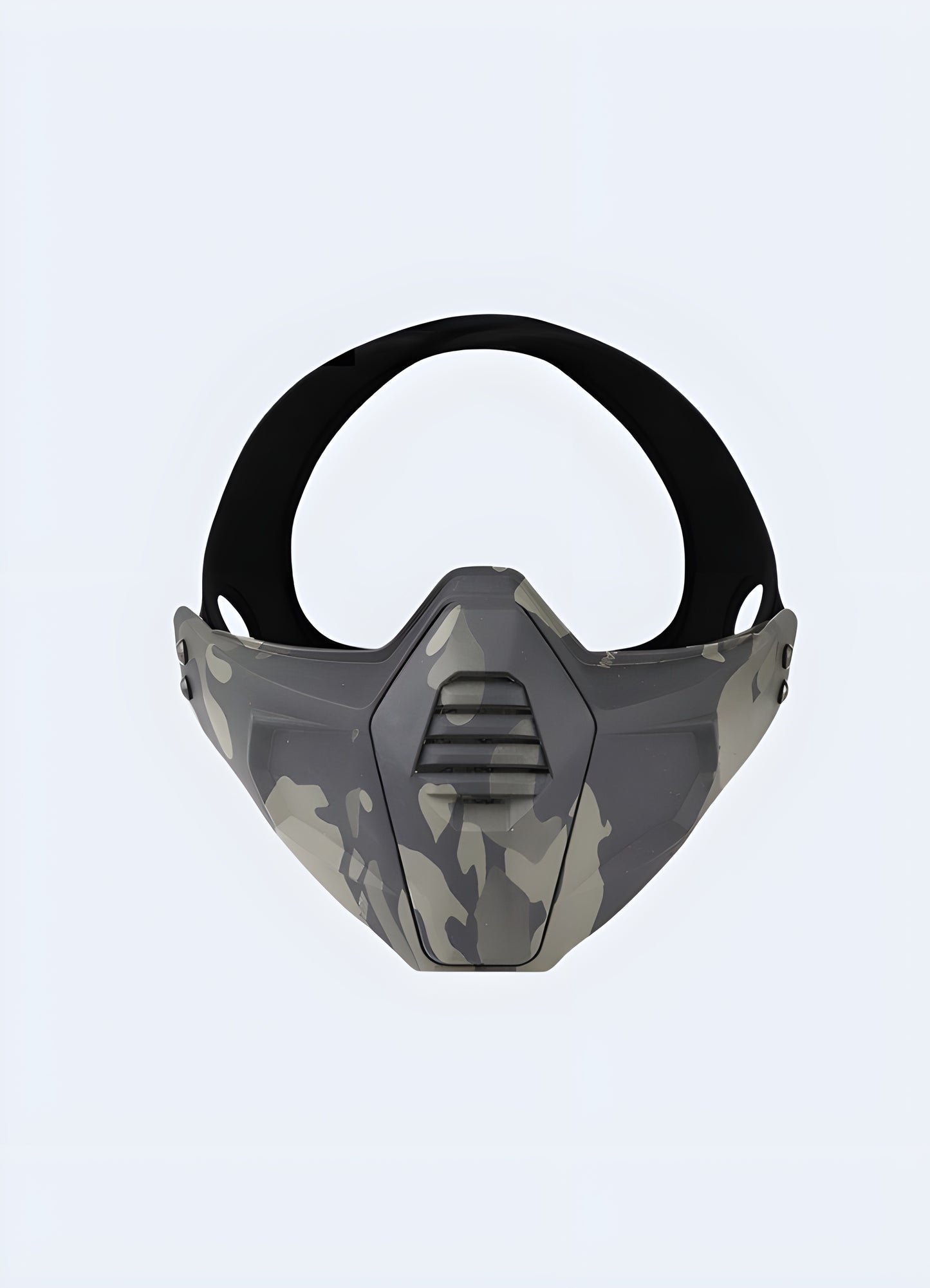 Maintain anonymity while commanding attention with the mask's menacing visuals. 