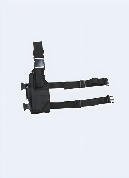 Tactical leg bag full front view.