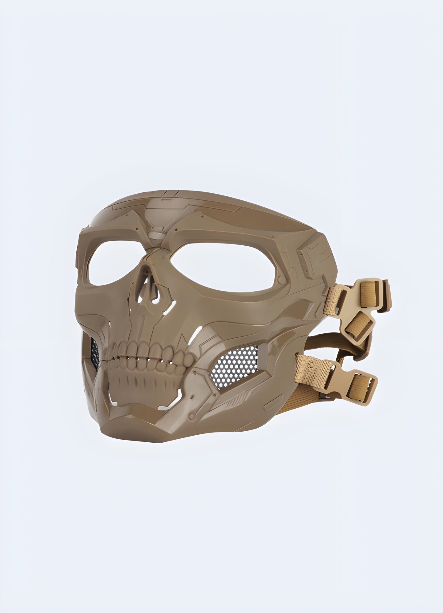Forged from dense EVA foam, this mask provides an extra layer of defense without sacrificing its intimidating skull aesthetic