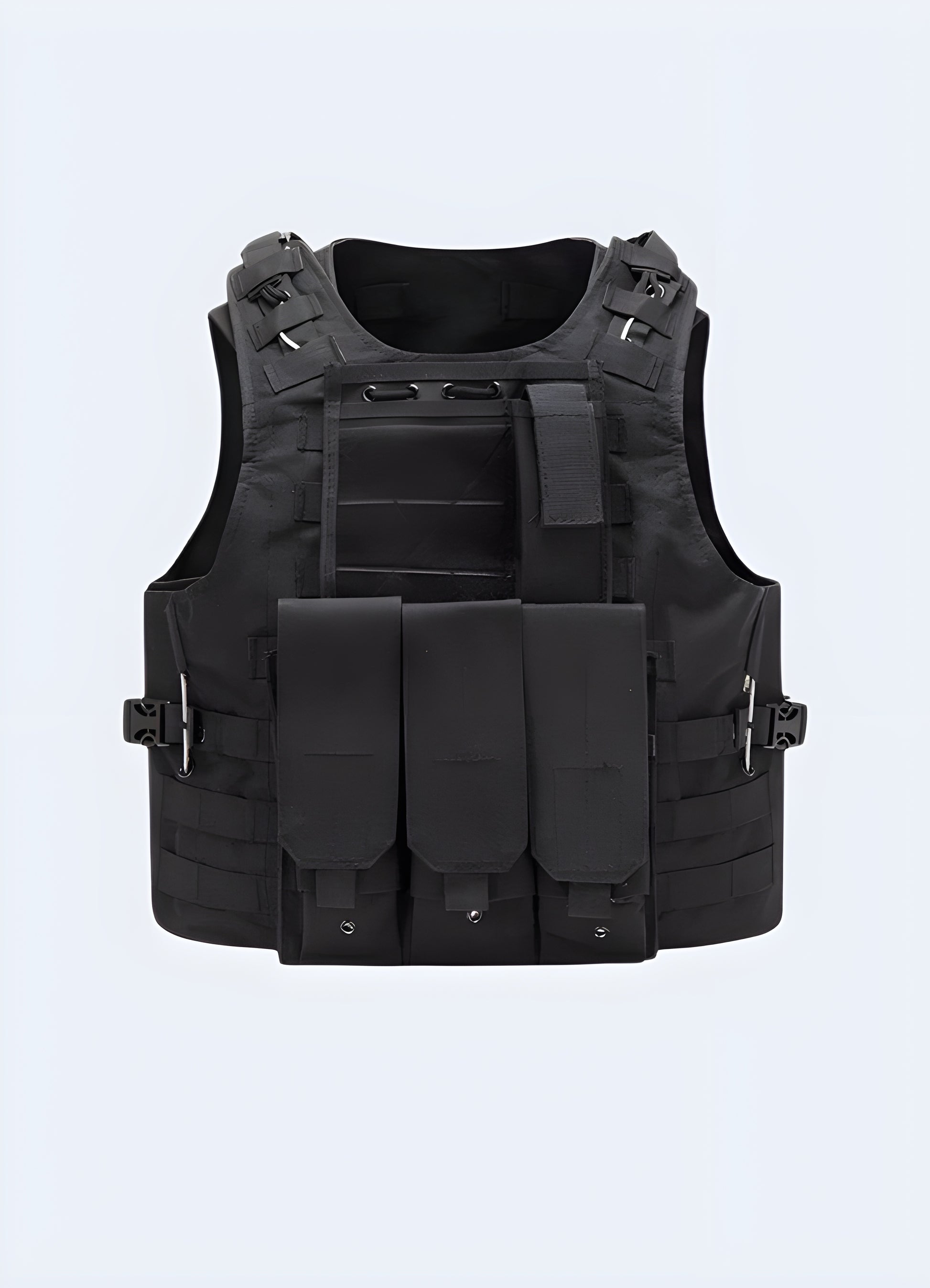 Tactical vest teacher twist front view.