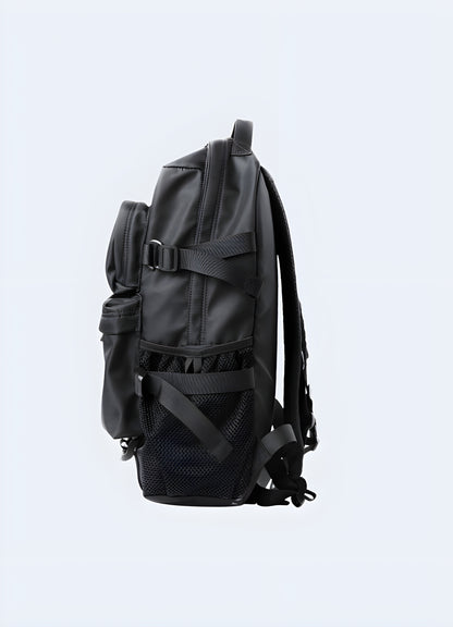 Techwear backpack unisex minimalist design.