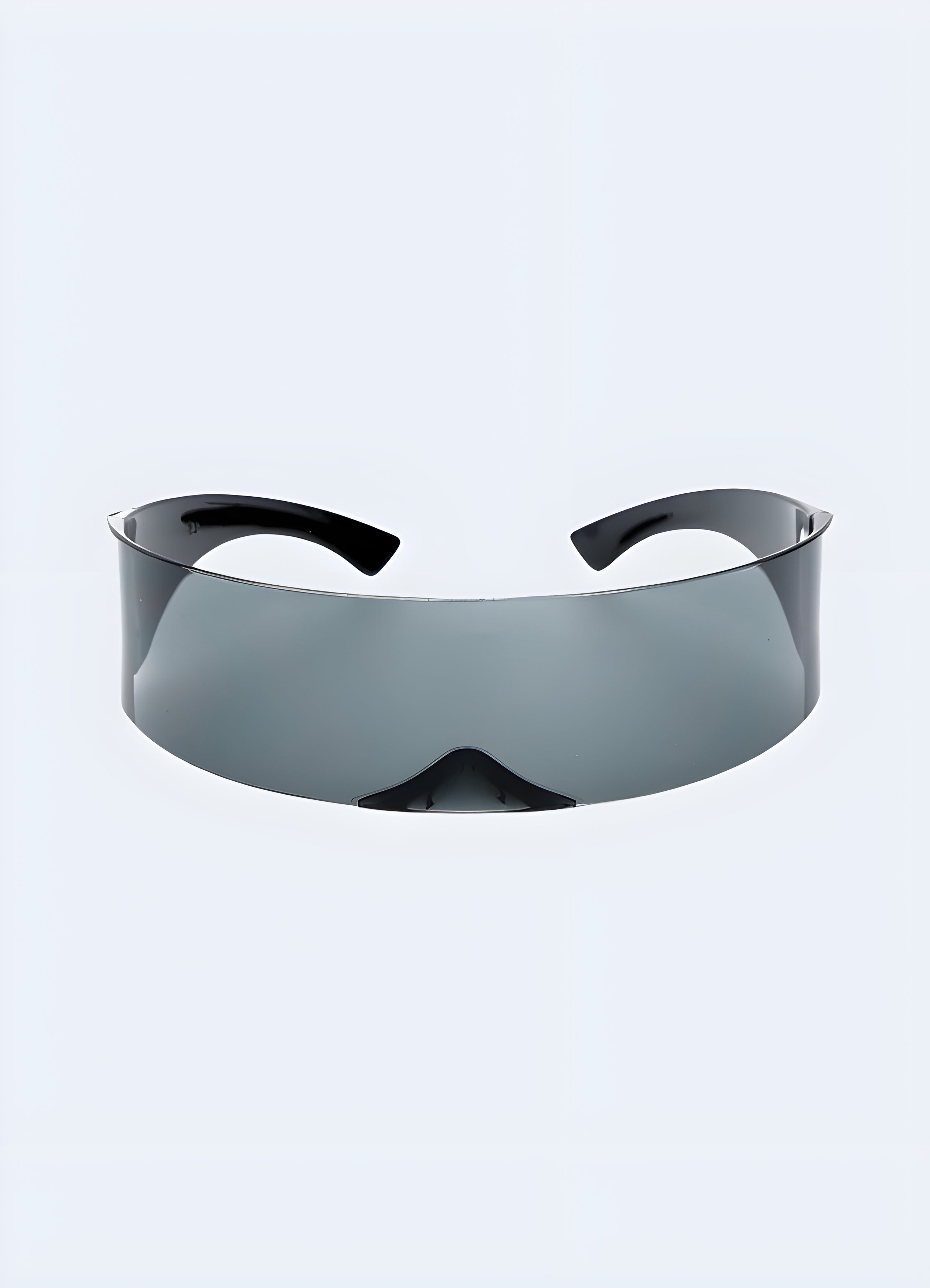 Future Bound Wraparound Sunglasses - Black Frame with Smoke Single Lens