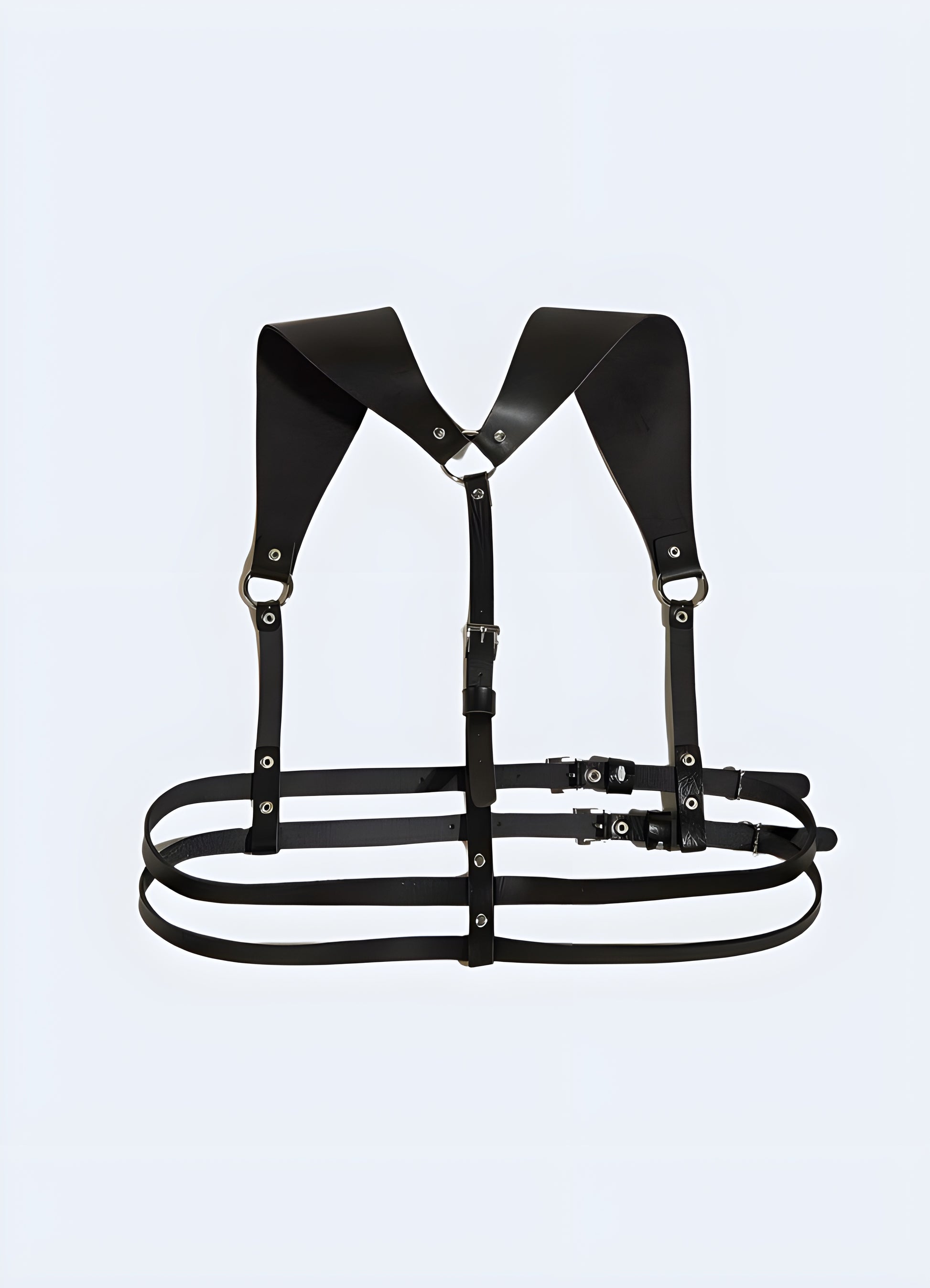 Minimalist harness with adjustable straps crafted for everyone.