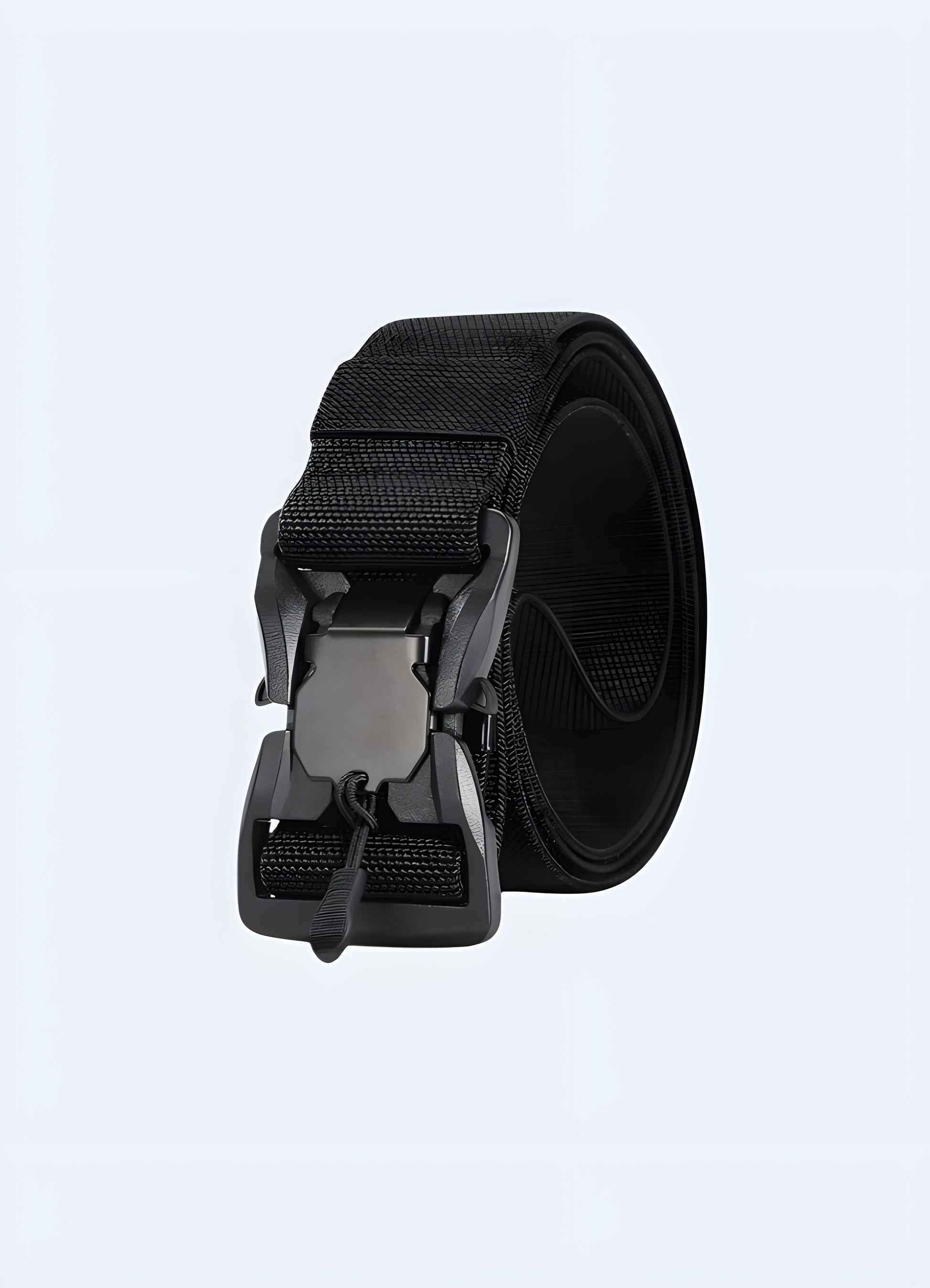 Our Black Utility Belt, a must-have accessory in the techwear universe.
