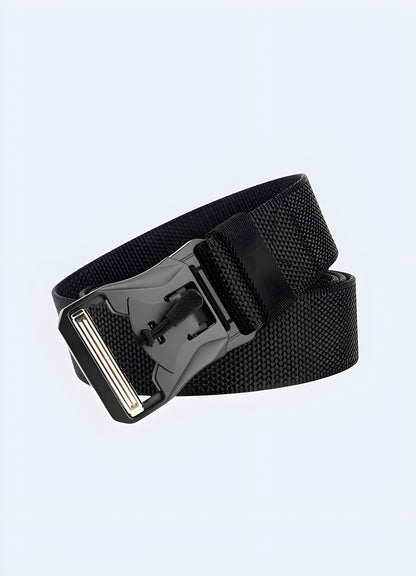 Streetwear urban belt style abstract pattern front view.