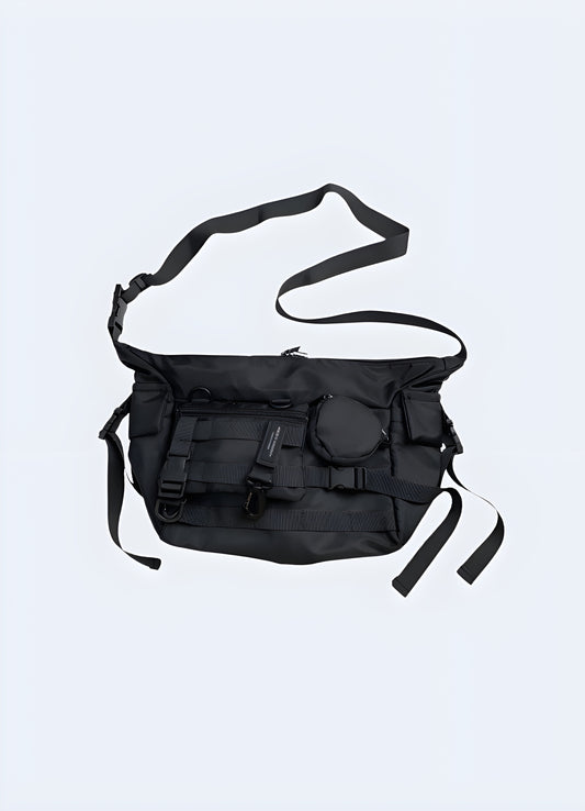 Urban tactical bag padded, adjustable strap multi-compartment tactical bag.