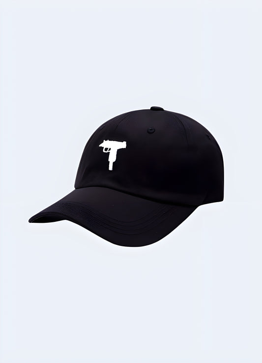 Express your allegiance to the streets with this powerful uzi hat.