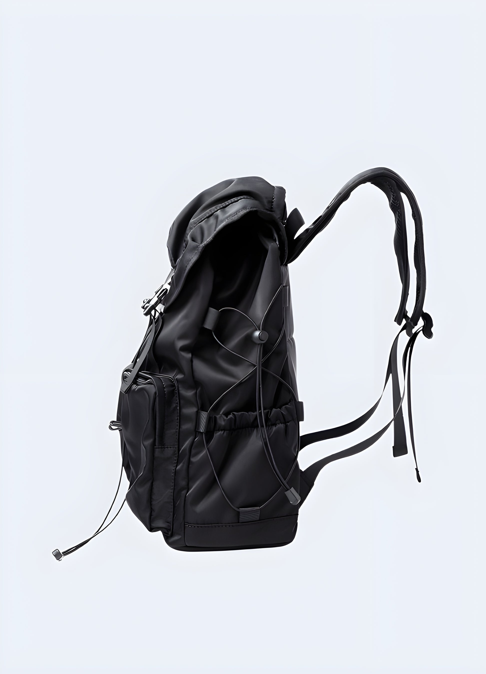 Our matte black bag has a great capacity for storage and is an impenetrable fortress.