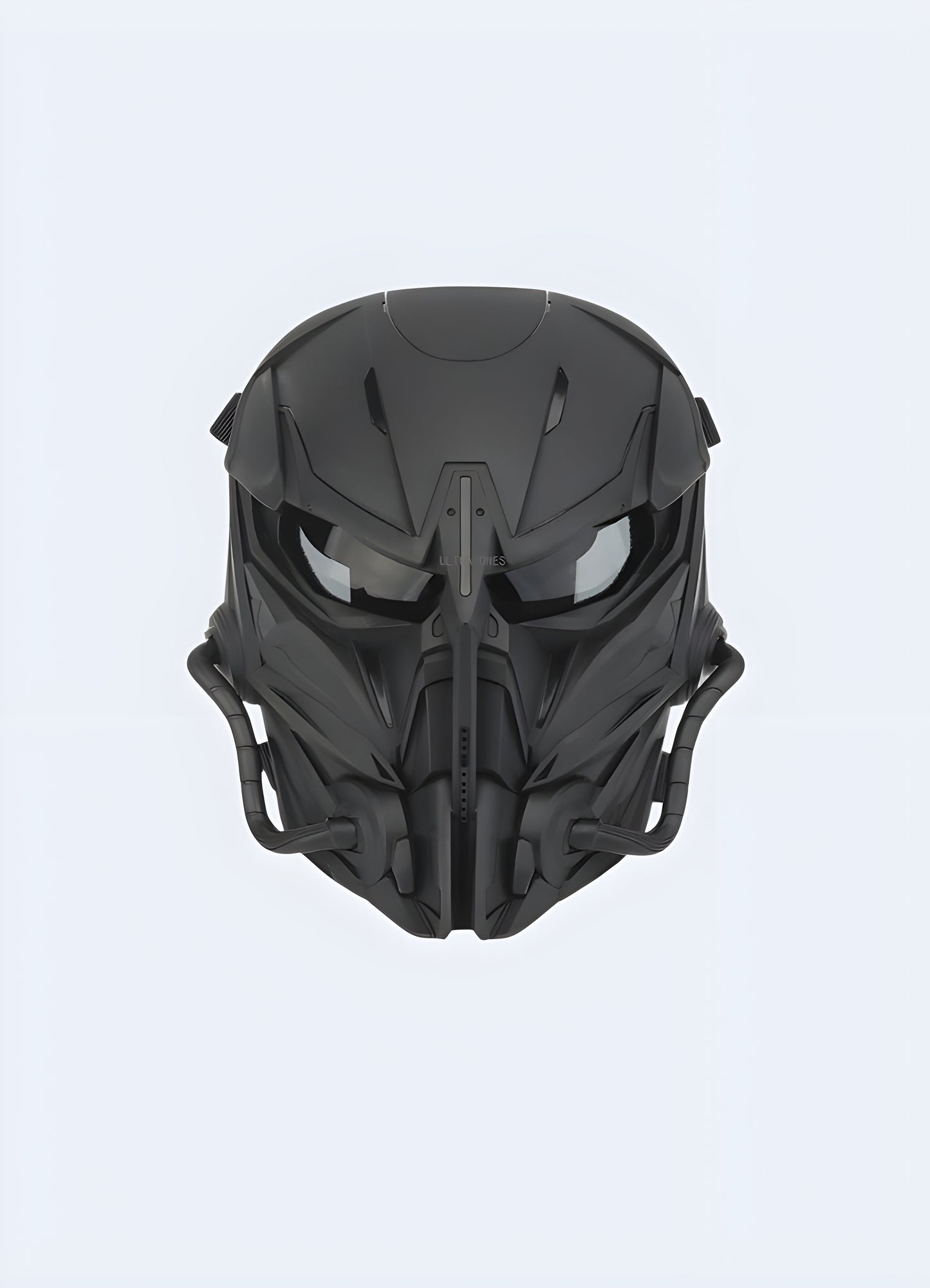 Embrace the intimidating aesthetics of battle with this warcore mask black.