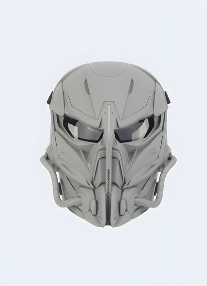 Stay focused and comfortable during any conflict with this warcore mask grey. 