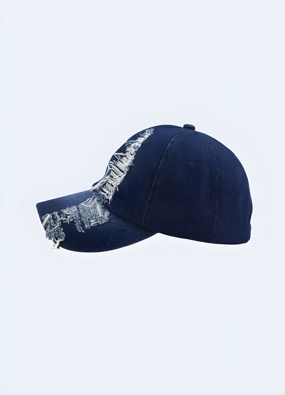 Embrace a laid-back attitude with the washed out cap.