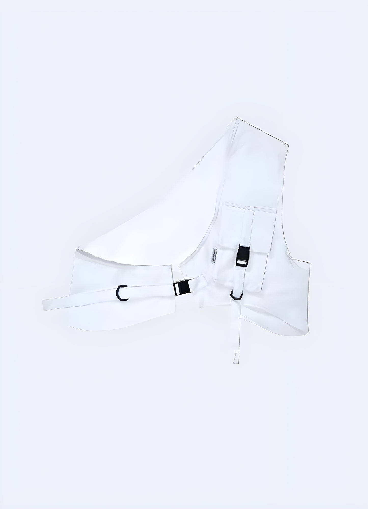 This white half vest is your partner in athletic achievement, in style.
